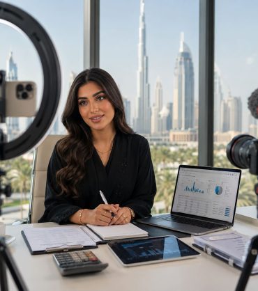 UAE digital content creator reviewing campaign performance