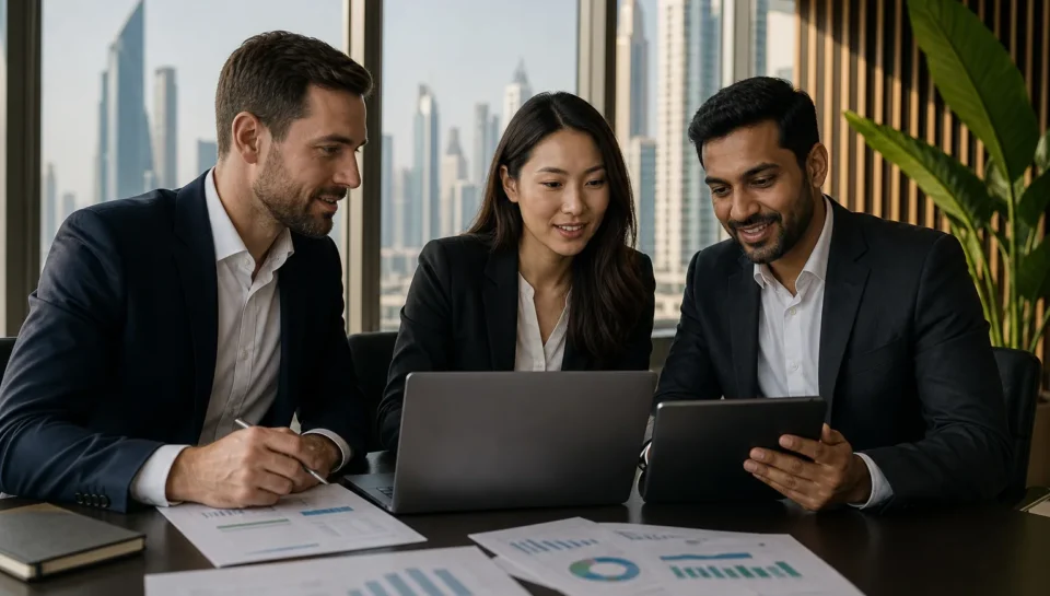 einvoicing-readiness-2026-v2 UAE finance team reviewing an e-Invoicing implementation plan