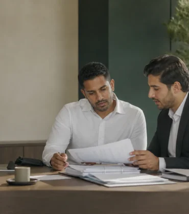 Finance professionals reviewing UAE Corporate Tax relief documentation